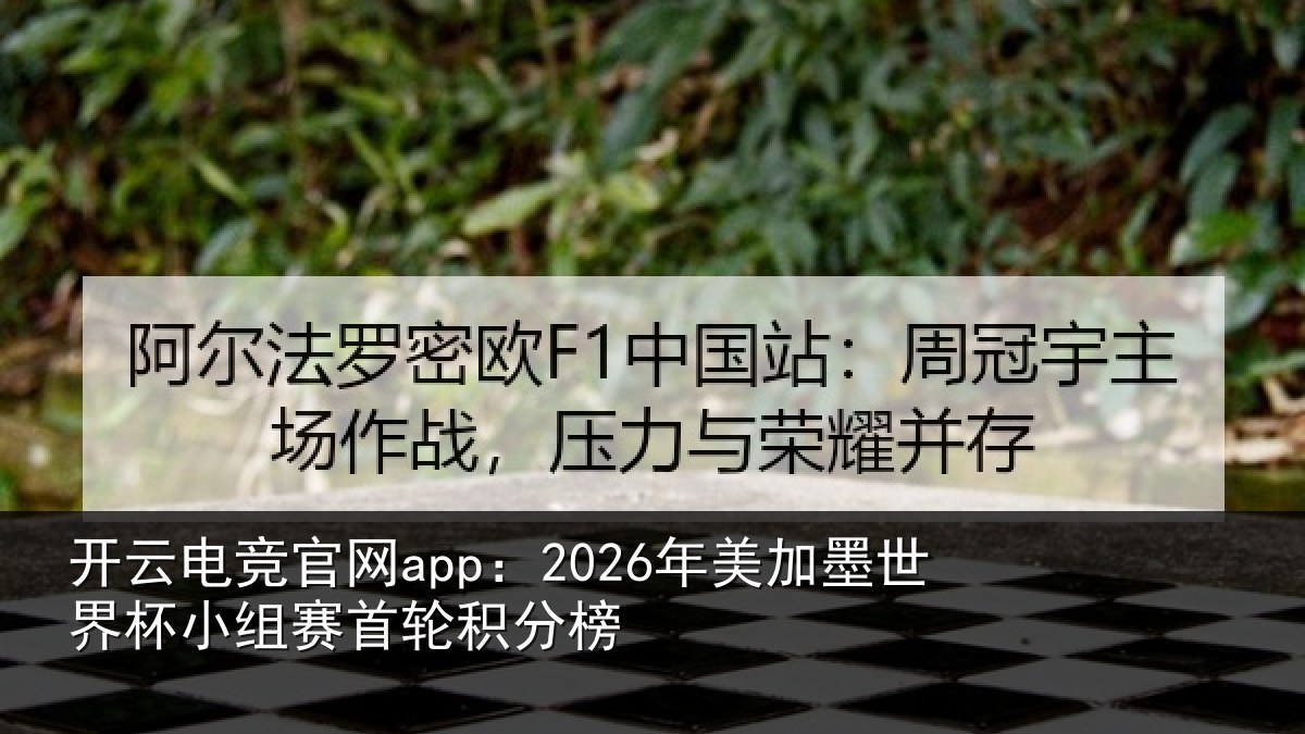开云电竞官网app：2026年美加墨世界杯小组赛首轮积分榜